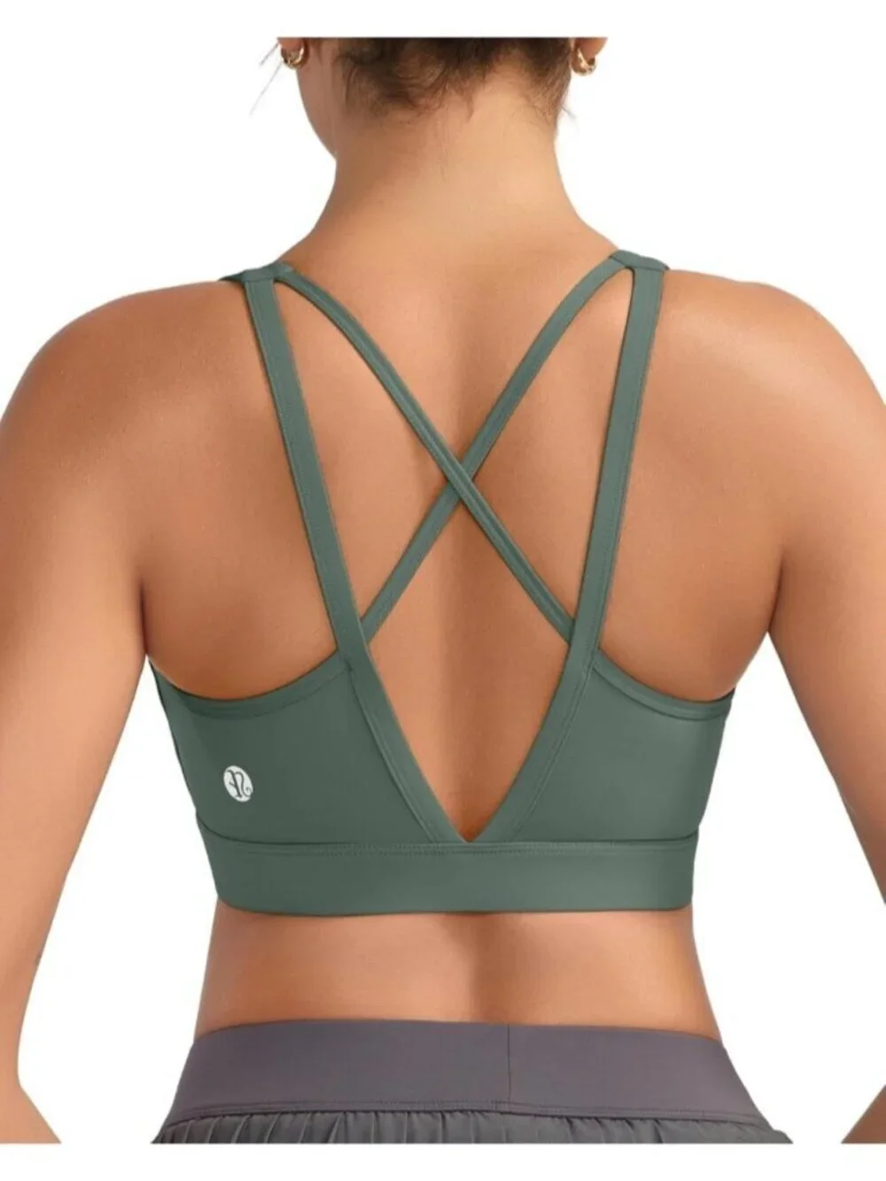 Women's Teal Green High Impact Sports Bras for High Support Running Sports Bra